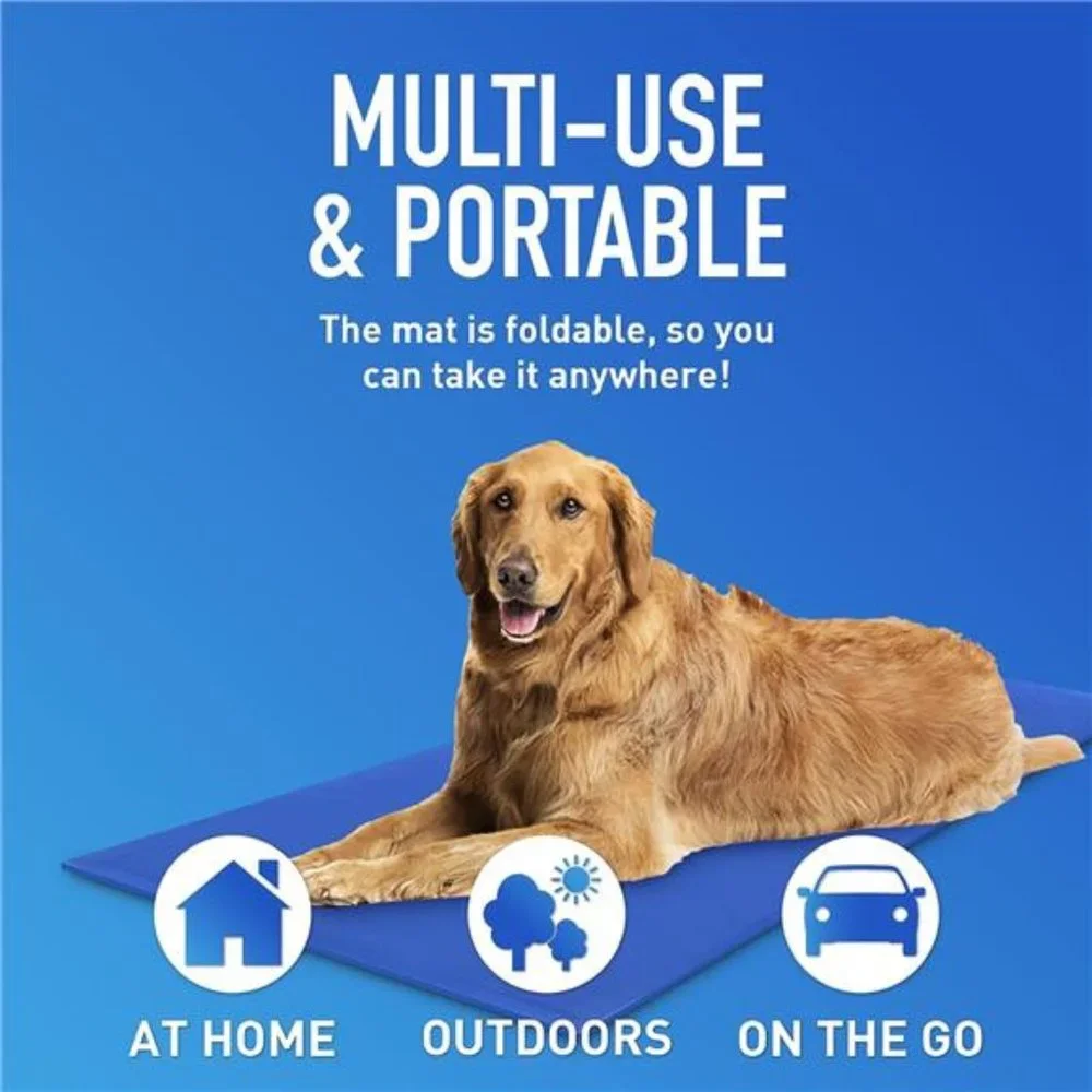 Dog Cooling Mat, Large - Pressure Activated Pet Cooling Mat for Dogs - No Water